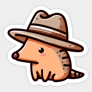 Aardvark with Hat Sticker